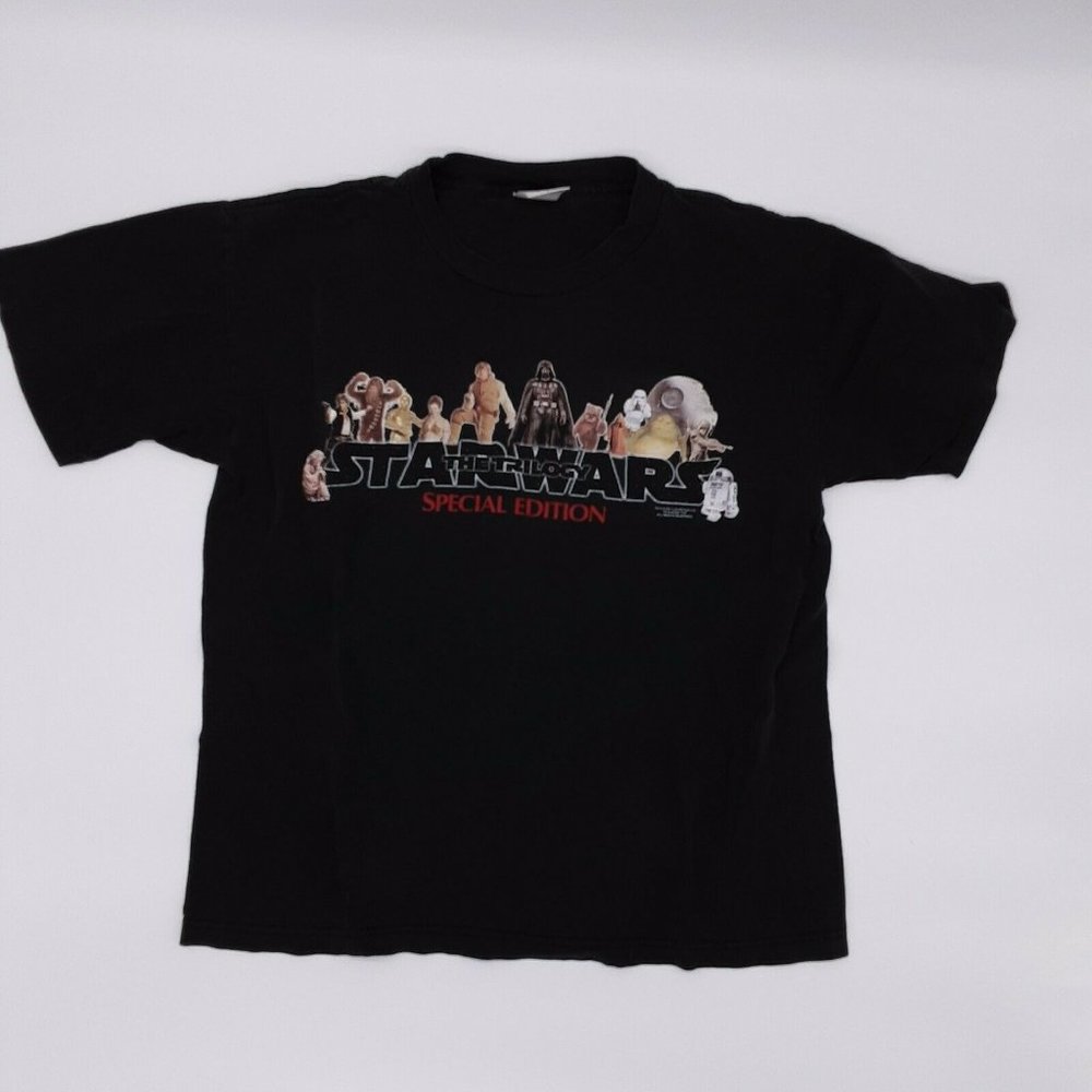 Vintage Star Wars Trilogy Special Edition Promotional T Shirt L 1997 Made in US